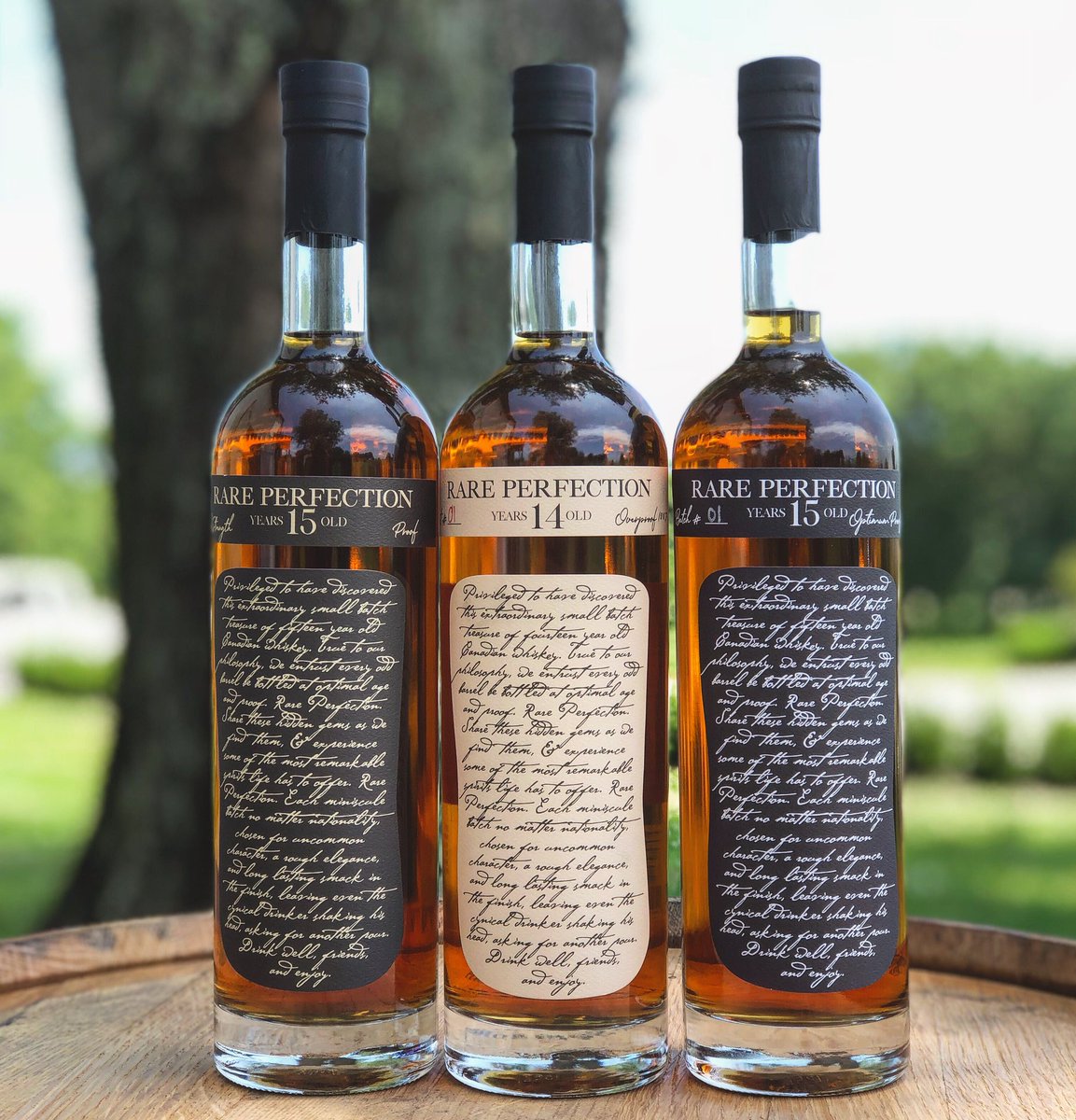 Preservtndistil's tweet photo. Like they say...all good things come in threes 🥃 Our Rare Perfection collection is now available for sale in our Guest House. Open Tuesday-Sunday #servethepreserve #rareperfection #whiskey https://t.co/yvU6tcDdRJ