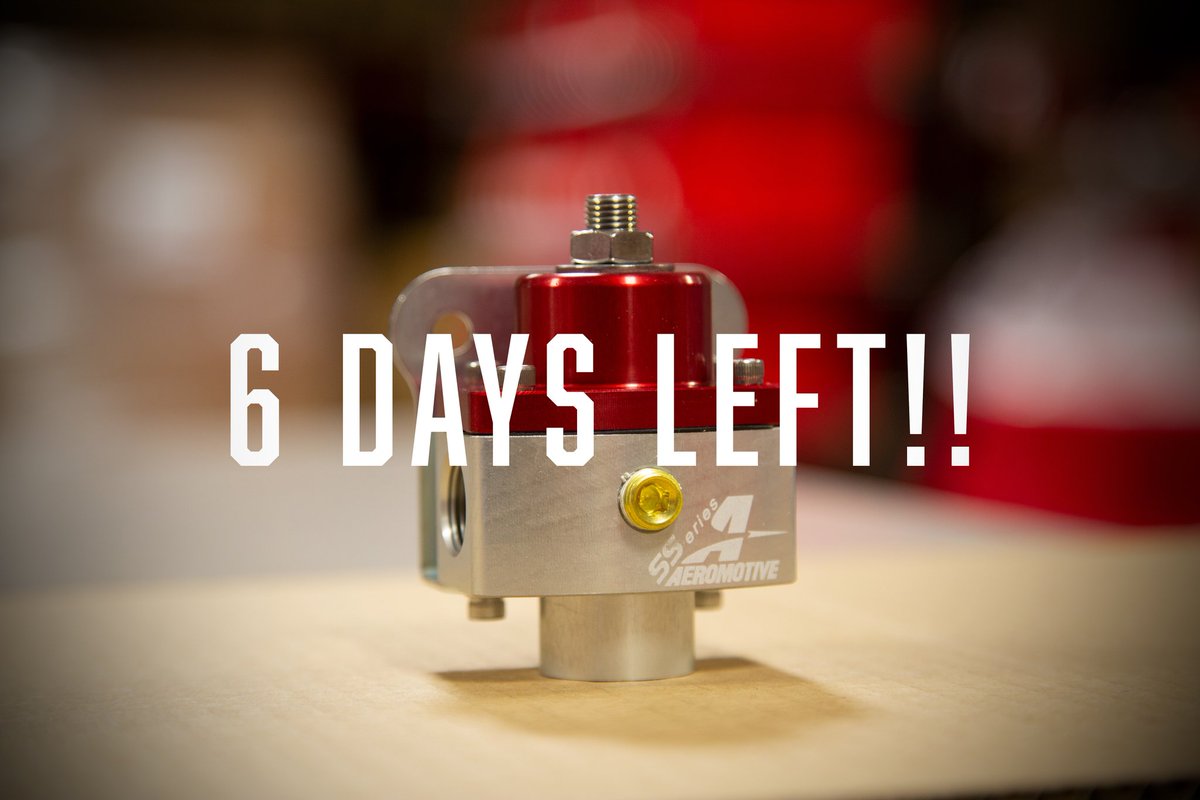 6 DAYS LEFT! 💲💲
P/N 13205:
- Adjustable from 5-12 psi 
- Regulators re-seat after the carburetor needle shuts down, preventing pressure creep. 
*
Sale ends 8/31
*
*
*
#wearefueldelivery #aeromotive #aeromotivefueled #fueledbyaeromotive #seriousfuelsystems #fuelsystems #rebate