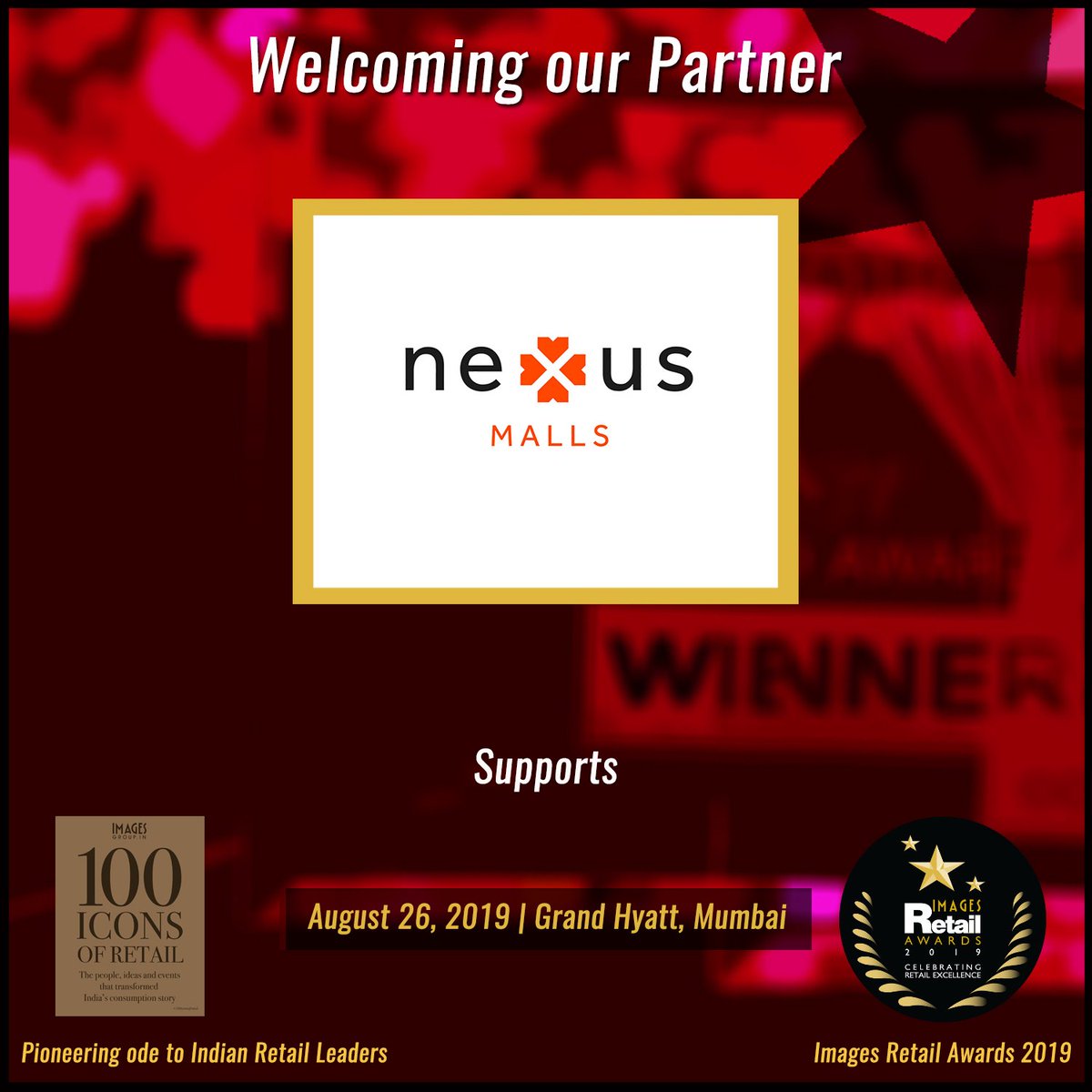 Images_IRA's tweet photo. Welcoming our partners - Nexus Malls (A Blackstone Group Company) &amp; One Oswal. 
#RetailGazing #retailing #retailexperience #retailexcellence #success #eventpartner #AwardPartner #booklaunchpartner https://t.co/2viOaQSFbk