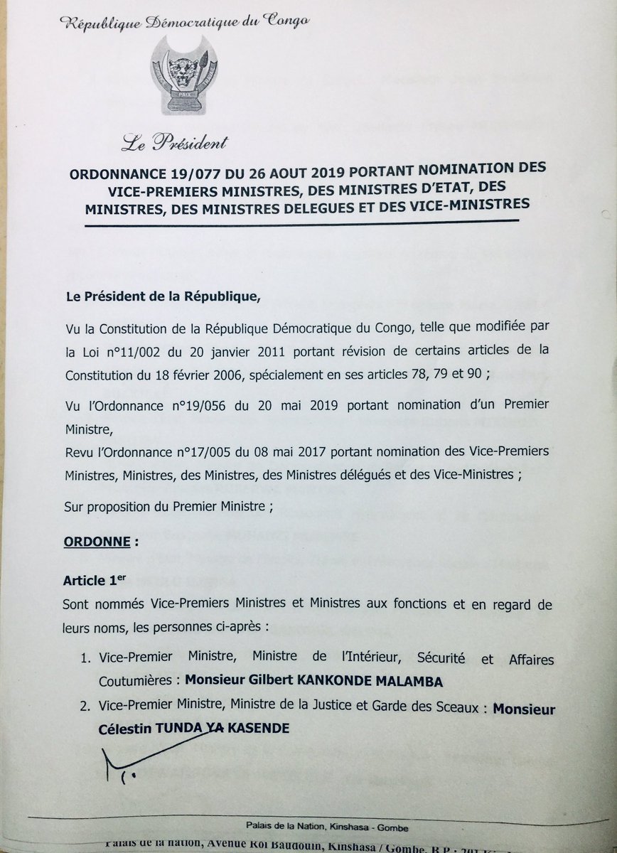 Présidence RDC 🇨🇩 tweet media