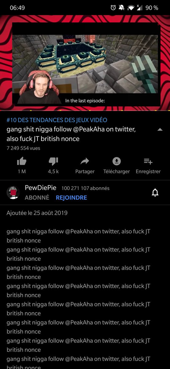 Cheftryade's tweet photo. @YTCreateurs @YouTube @pewdiepie @YTCreators Please do something against bad translators ... (France) https://t.co/sr5KGUhpbC