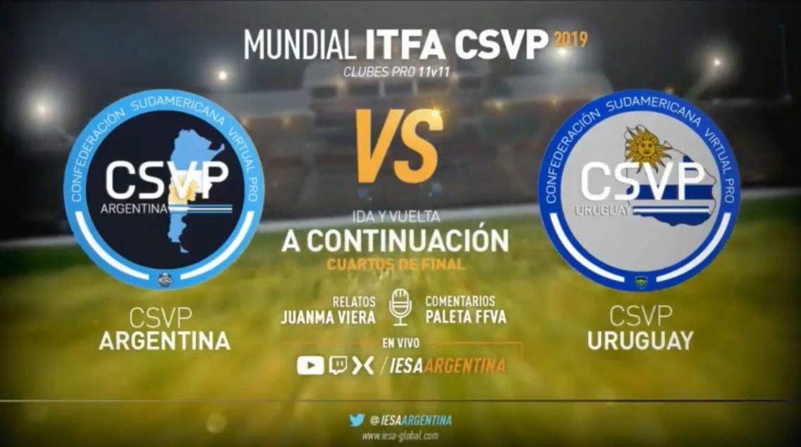 #IESATV🖥️ ESTAMOS ON 🇺🇾🇦🇷

¡Hoy tenemos Clásico del Rio de La Plata por el #MundialITFACSVP2019! 🌎🏆

🎙️ <a href="/JuanmaViera27/">Juanma Viera</a> y <a href="/FFVA/">Federación de Futbol Virtual Argentina</a> 

📺youtube.com/iesaargentina
📺twitch.tv/iesaargentina
📺mixer.com/iesaargentina