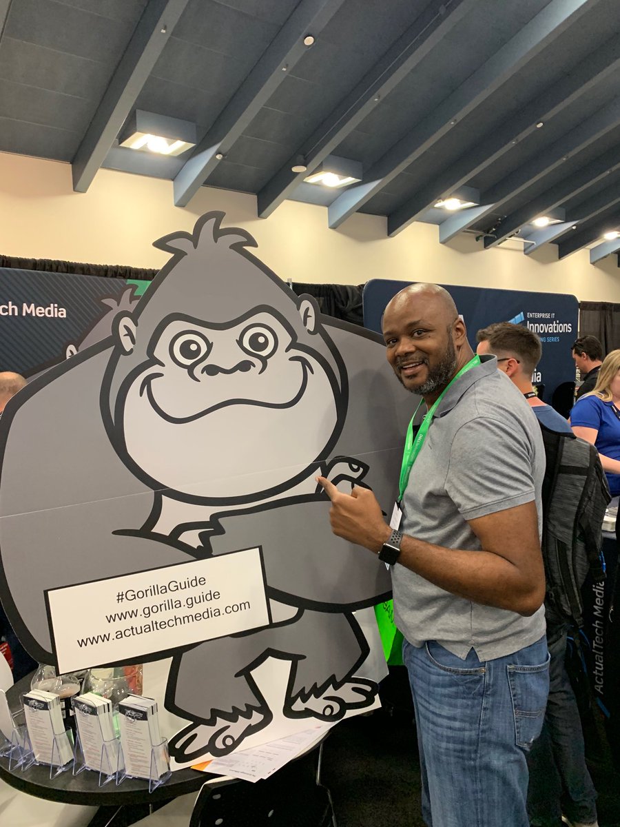 otherscottlowe's tweet image. #gorillaguide Booth 250 at #VMworld ⁦@CTOAdvisor⁩