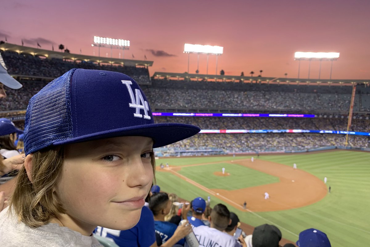 TheSarahDeBord's tweet photo. #Parentingwithcancer means finding the moments you normally pass by, counting the most mundane milestones, and soaking in every second of those big things on the list. We had a big thing the other night at our first home @Dodgers game as a family, and my heart wanted to explode. https://t.co/Y3xCWLIy7g