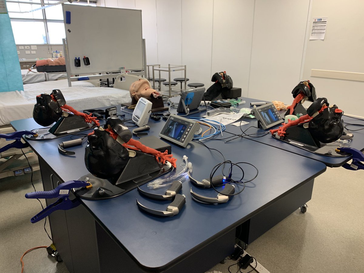 expensivecare's tweet photo. Teaching on my favorite @intensiveblog course today (sorry ECMO): skill stations, sims, and - most importantly - teamwork! #alfredCIA https://t.co/KSMAwpE3iI