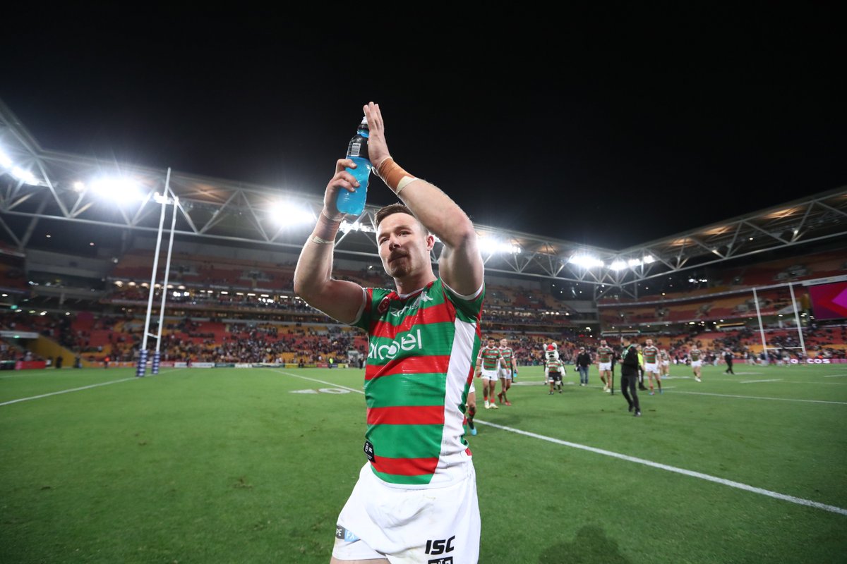 SSFCRABBITOHS's tweet photo. "We were sick of losing and sick of not playing good footy when we had such a great start to the year." 🐇❤️💚

Some spine tingling words from Damien Cook 👉 https://t.co/jYqMY5SQvK

#GoRabbitohs https://t.co/PASKoR72ZR