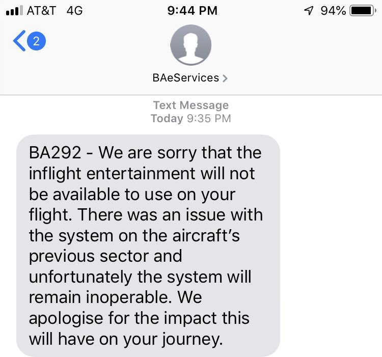 cvpurnell's tweet photo. Wow @British_Airways - what a mess! Got this message after an hour delay &amp; after you “canceled” my flight from LGW-TFS on the 8th.I rebooked with @easyJet then got an email saying you made a mistake. Tried to get through to your Silver member line for over 48 hrs.Get it together! https://t.co/vhKl9suKXd