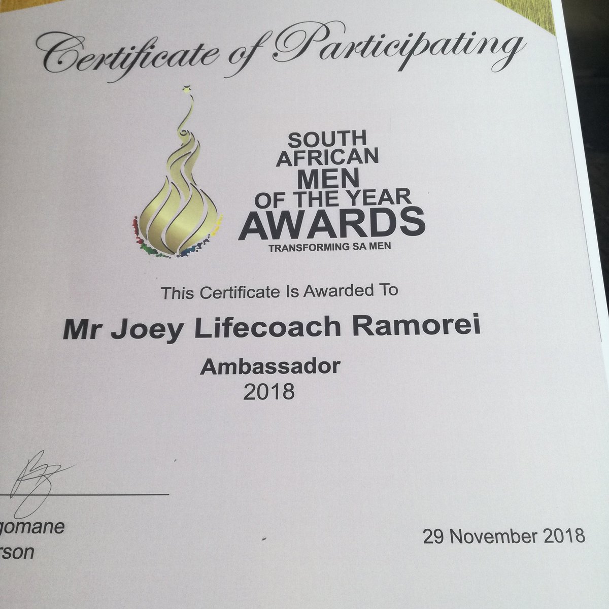lifecoach113's tweet photo. My job as Ambassador of SOMAYA is to Transform men, celebrate and mentor young boys to responsible men. https://t.co/4x305AONn9