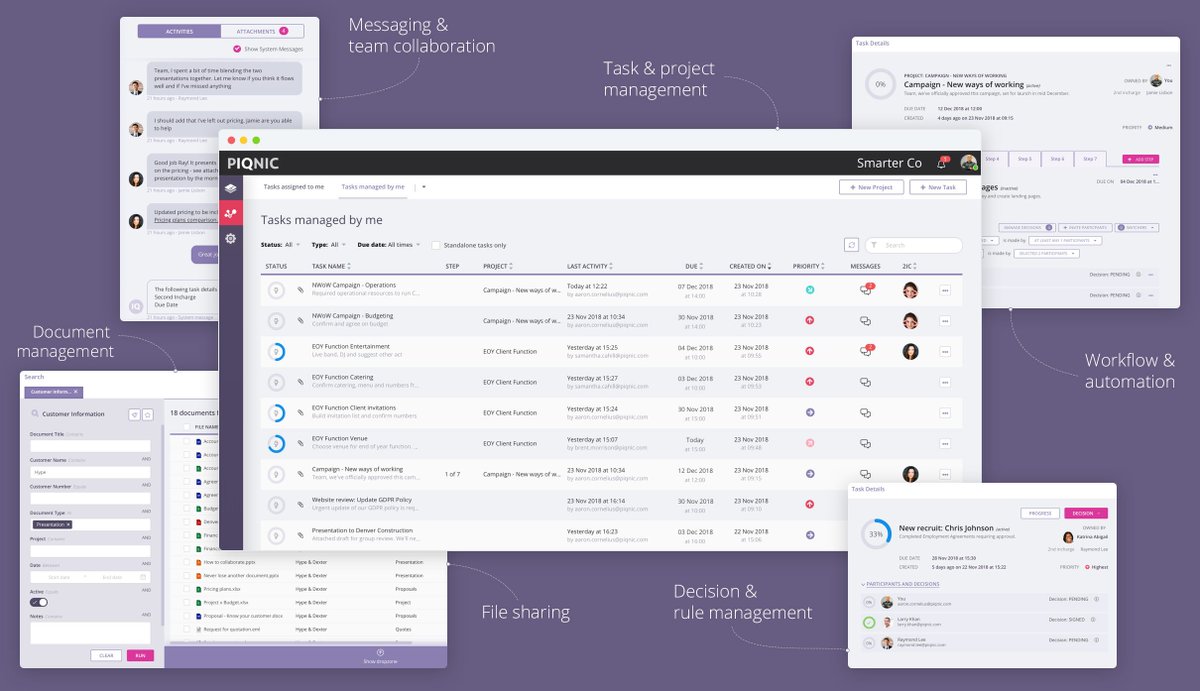 PiqnicGlobal's tweet photo. Mondays have never looked so good.
Imagine starting the week less busy, more productive and all the information you need to do your best work is where you need it.
Fewer emails, less meetings, and reduced distractions.
#productivity #digitalworkplace #superplatform #piqnic https://t.co/2W7NVHquLs