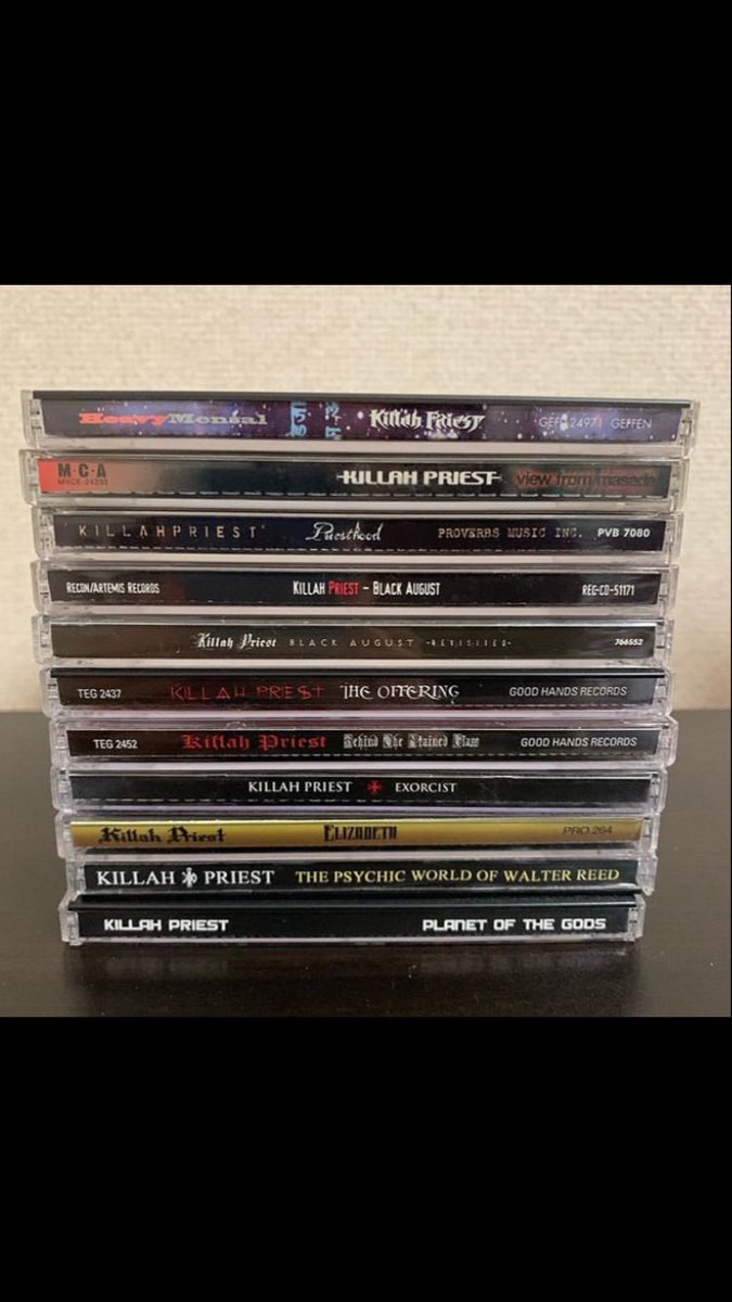 Killah Priest Catalog!!!!! More coming soon #KillahPriest #WuTang