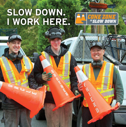 RoadSafeAtWork's tweet photo. Working at the roadside is a dangerous job. Do your part by slowing down and paying attention while driving through roadside work zones. Learn more at https://t.co/bFwbcytYcu. #ConeZoneBC https://t.co/FsLQPdSWvs
