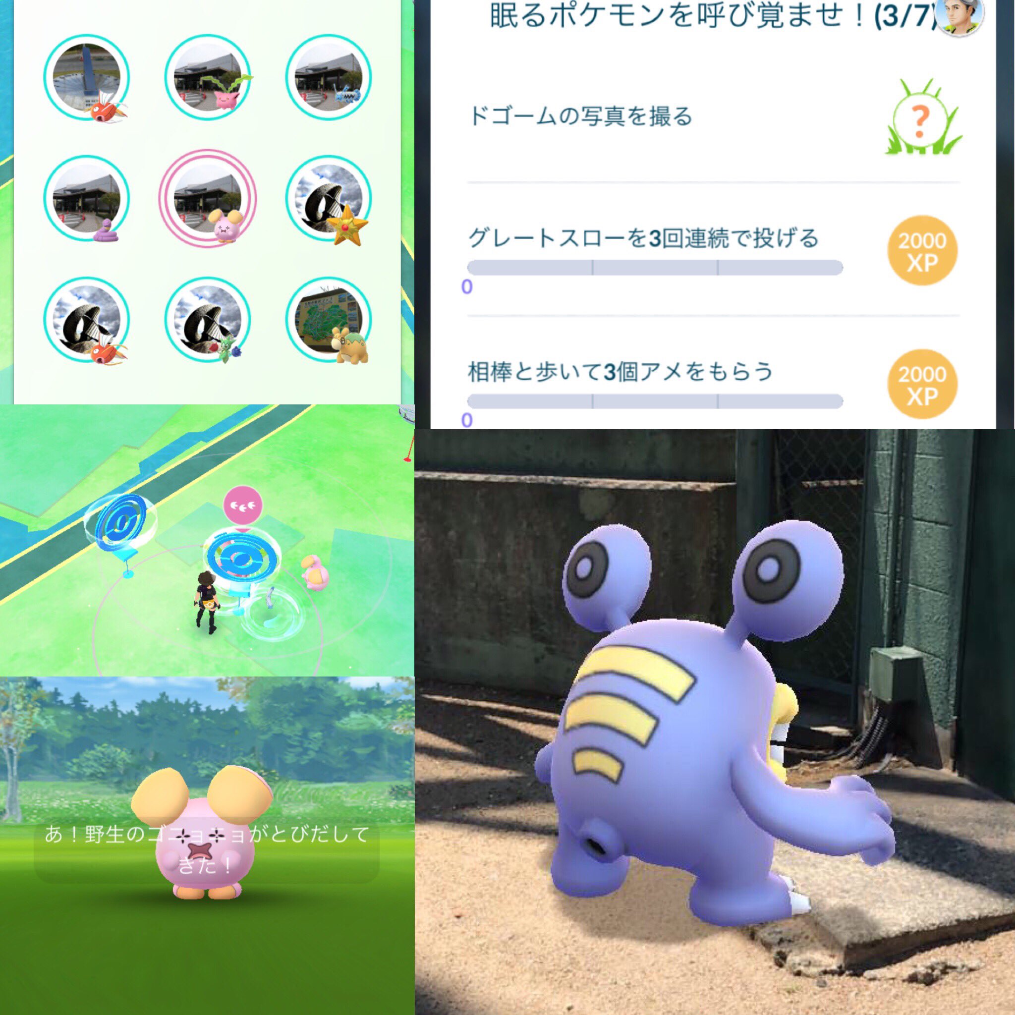 Mlle463 ポケモンgo 望再開 龍 週間 やったぁ ゴニョニョ 3匹目ゲットしました 次は簡単そうですね ポケモン ポケモンgo ジラーチへの道はこの先が厳しそう T Co Paere8rvju Twitter