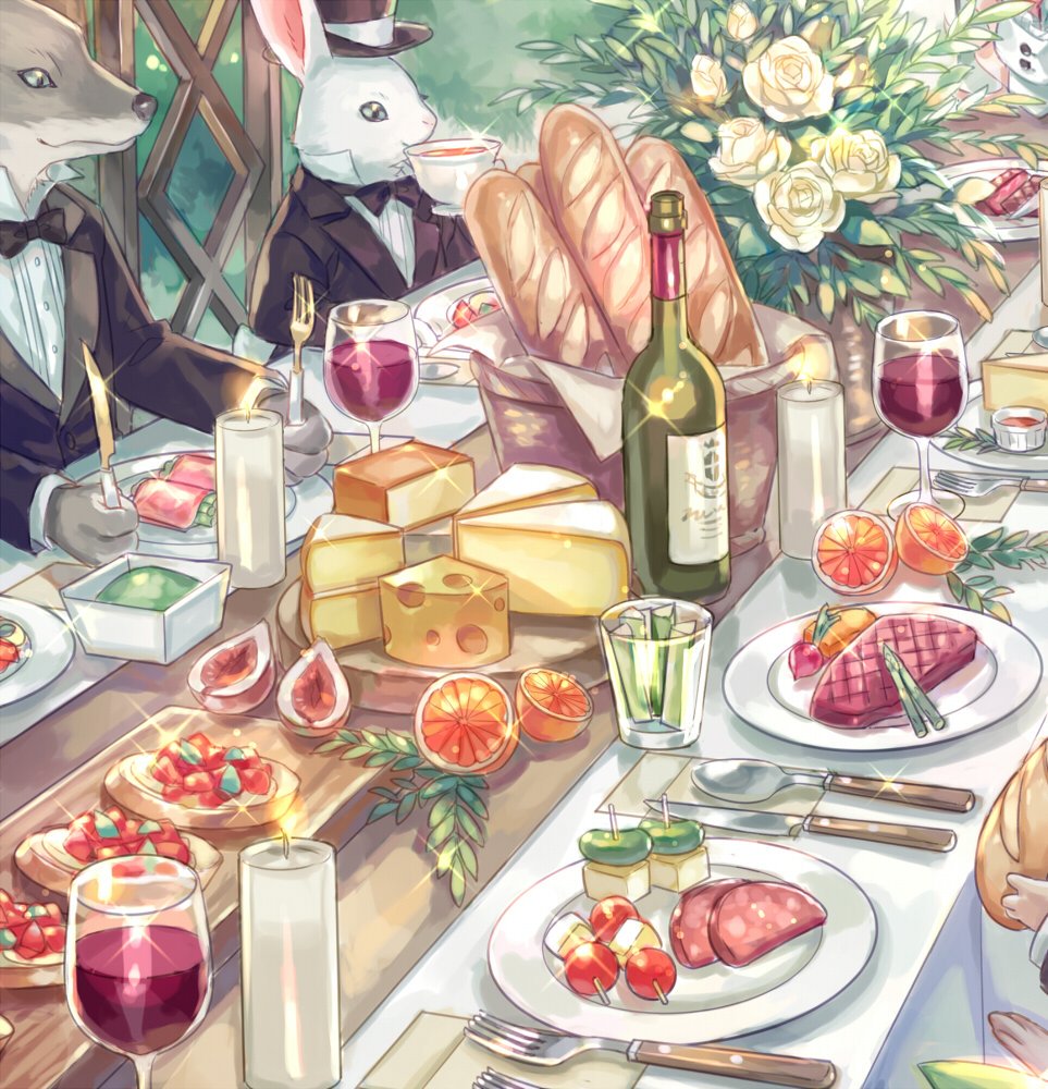 ふーぷ 星乃 素敵なお茶会風景ですね テーブルの飾りや盛り付けがすごくオシャレで可愛くて堪りません