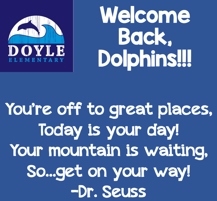 DoylePTA's tweet photo. TOMORROW is the FIRST DAY OF SCHOOL!

Parking will be tight, so plan to arrive a few min early, and to have patience in the park parking lot as it can get a bit chaotic. The school parking lot is ONLY for teachers and school staff.

Looking forward to an amazing year! #doylepta https://t.co/a4yNyFLyZl