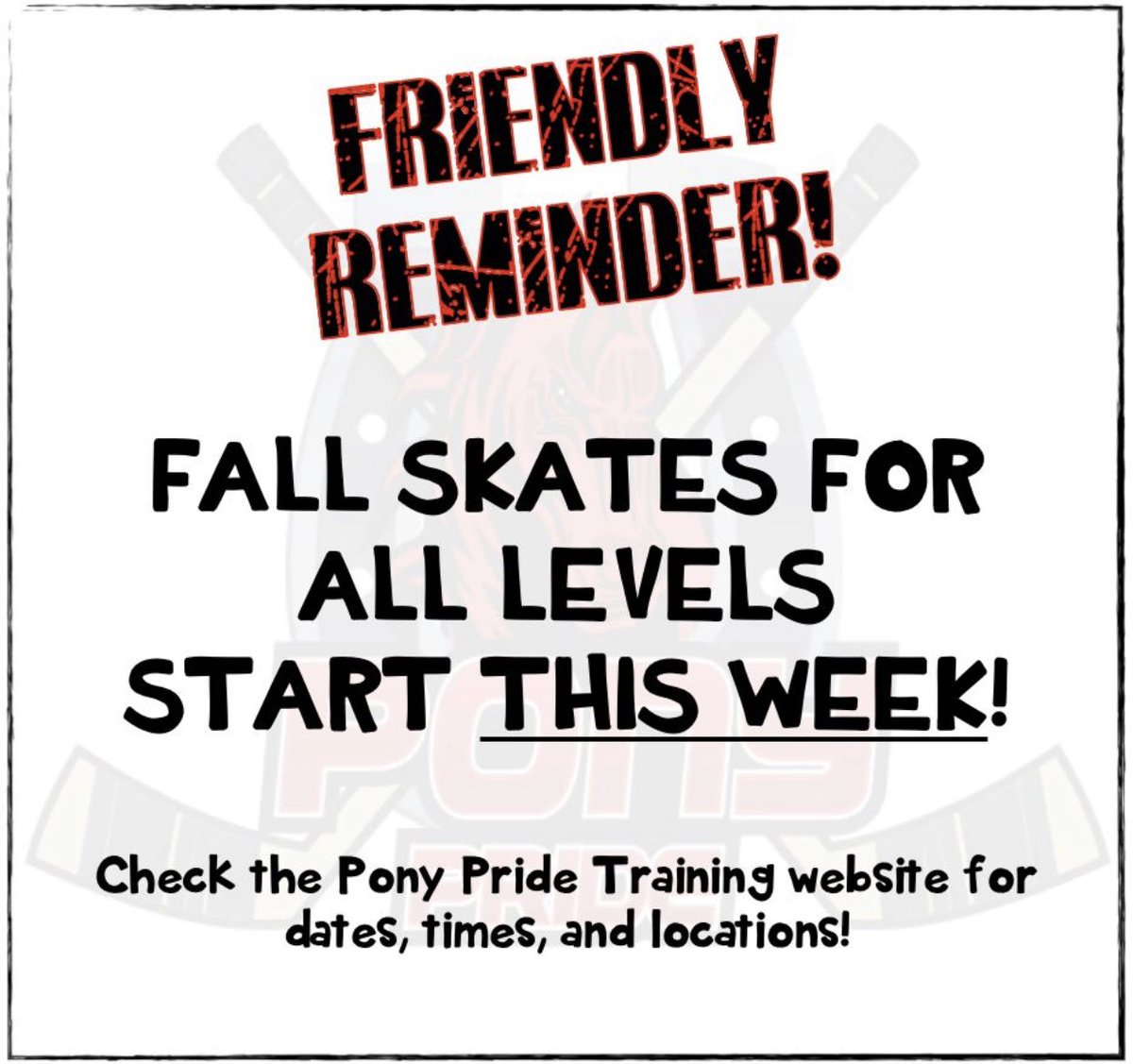 Pony Pride Training tweet media