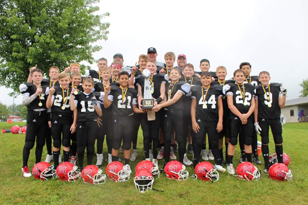 carriewiegman's tweet photo. 2019 Gridiron Classic Tourny champs! It was a fun weekend watching these #jrpatriots compete! Excellent job!! https://t.co/iqmAY21Xwp