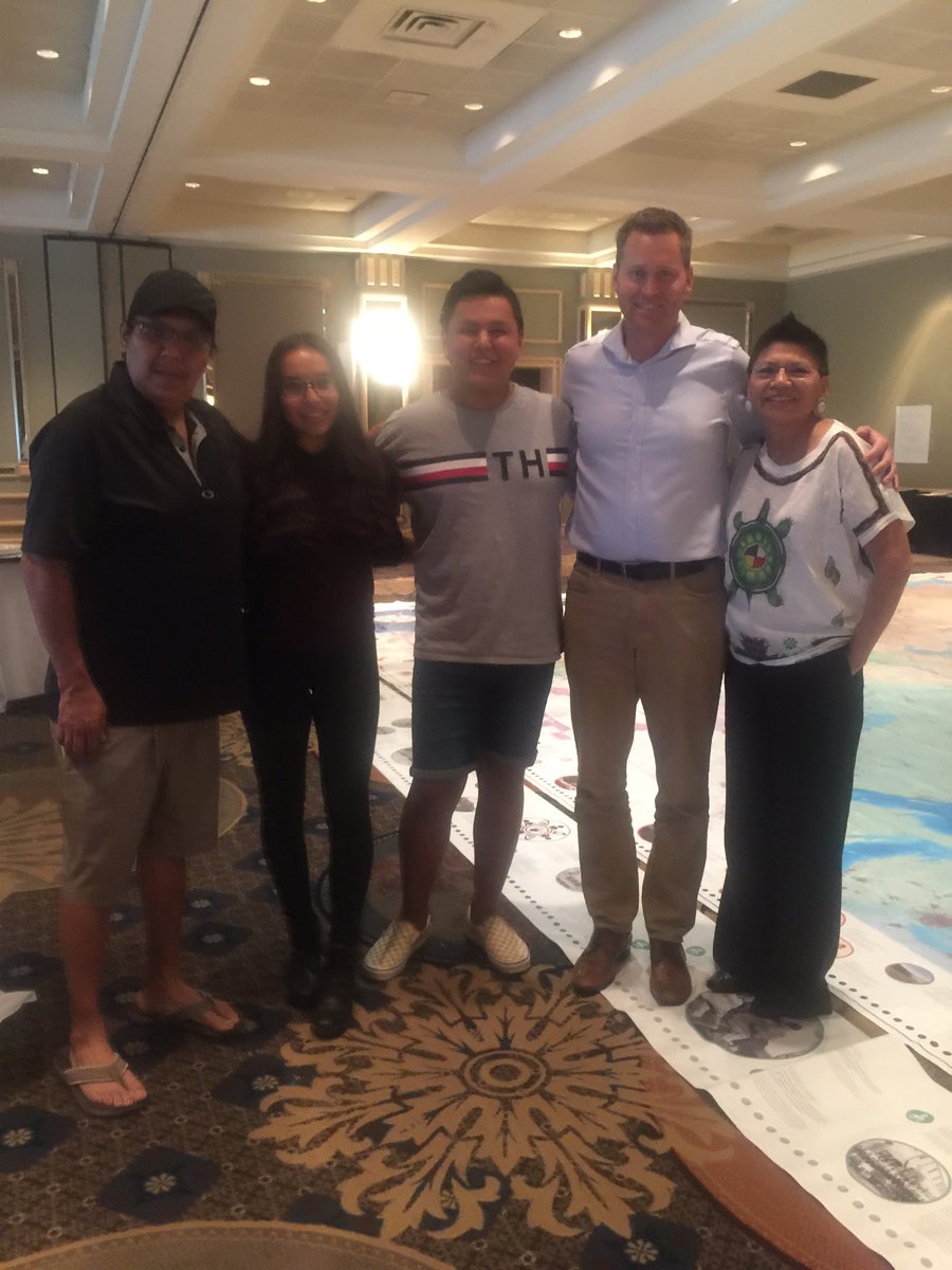 PreserveOjibway's tweet image. We had a great evening opening the @KOBoardofEd Conference and talking about our Ojibway Keyboard Project and our current project to launch one #OjiCree ᐃᓂᐧᓂᒧᐄᓐand two #Cree ᐃᓂᓂᒧᐏᐣ keyboards for #GoogleInputTools. 
Miigwech ᒮᒃᐌᒡ for having us!
#tbay