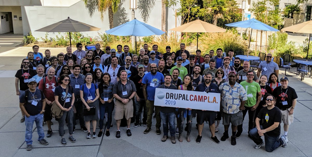 ladrupal's tweet image. Thank you to our sponsors, speakers, attendees and everyone who helped make #DrupalCamp LA awesome. See you next year. 2019.drupalcampla.com/information/th…
