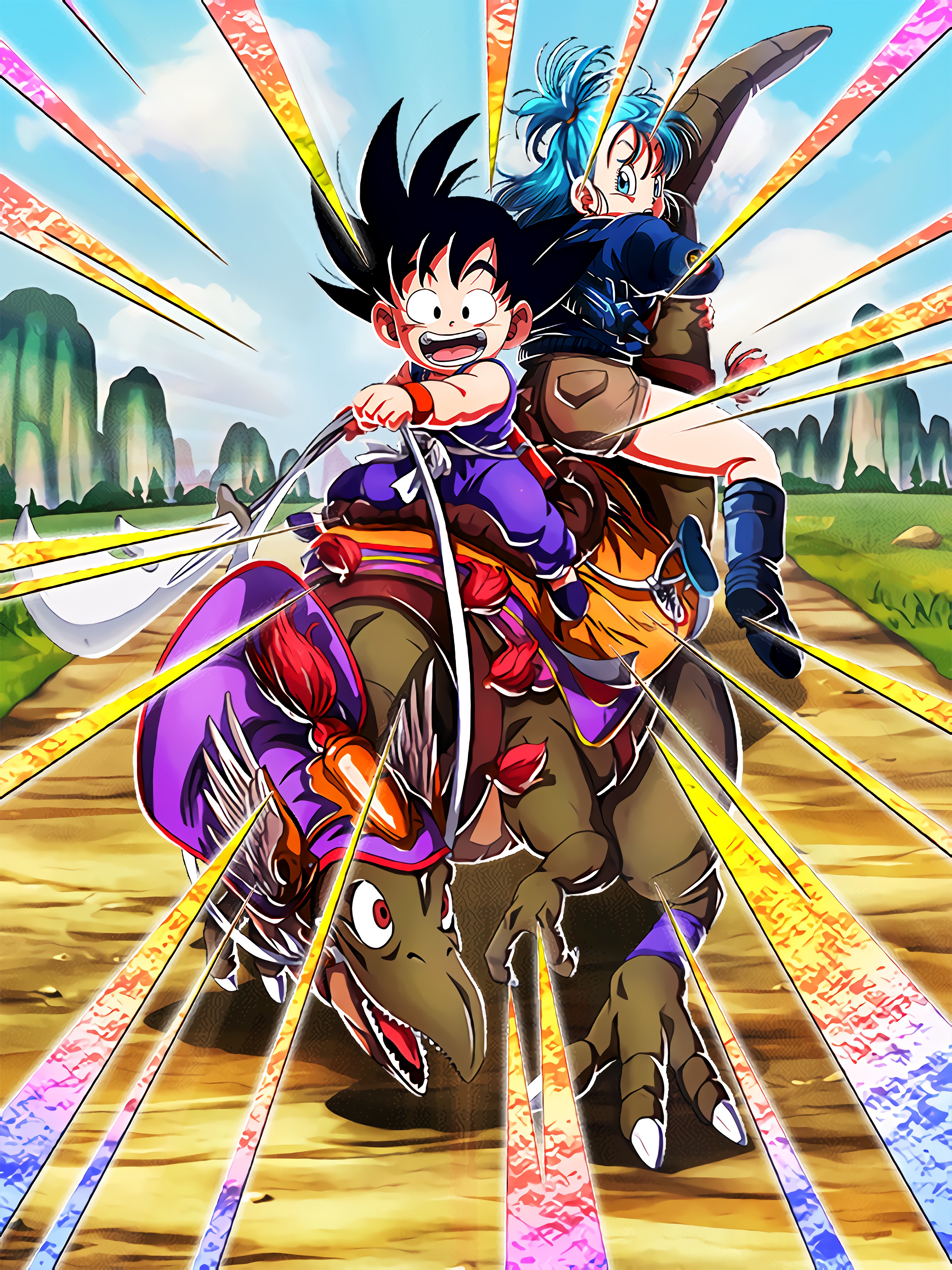 一番くじ ドラゴンボール A賞 孫悟空＆ブルマ バイクフィギュア