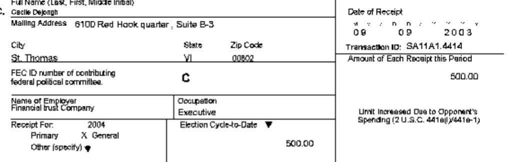 She is listed as an office manager for Southern Trust, which describes itself as "providing extensive DNA database & Data mining"She is also listed as a board member/executive for Enhanced Education/JE Foundation VI. and Secretary/Officer/Treasurer/VP/Exec of Financial Trust Co