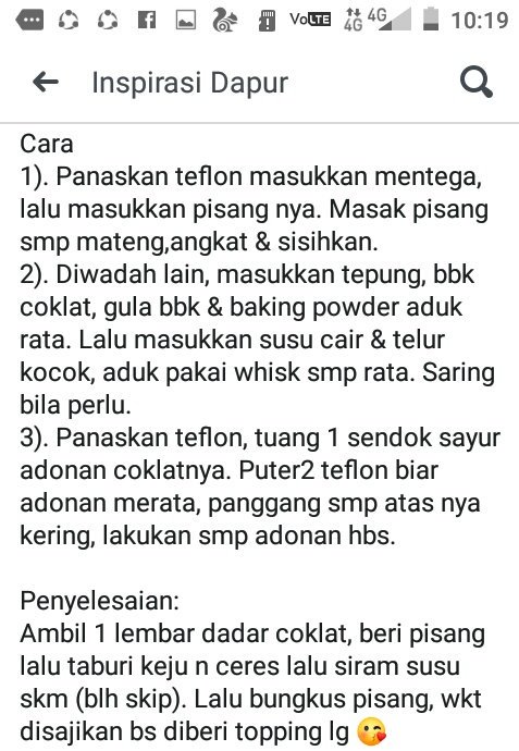 RiniMurya's tweet photo. Dadar gulung coklat isi pisang https://t.co/Cez2SSAow7
