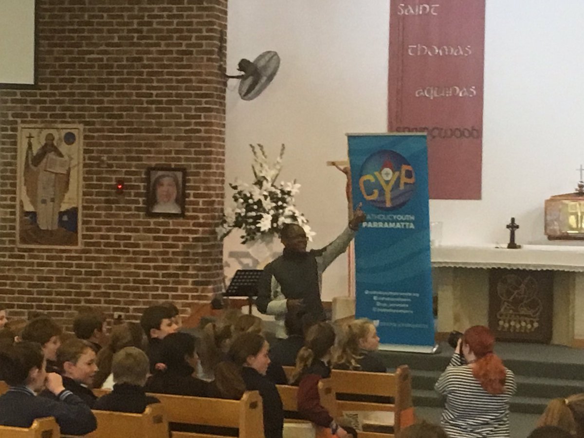 The Holy Spirit working here in our mountains schools. Music, discussion, testimony and prayer #FIAT #CYP #CEDP2019