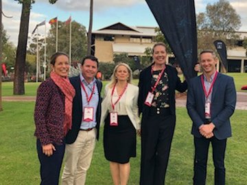 Congrats to the talented WA <a href="/pitchatpalace/">Pitch@Palace</a> finalists! <a href="/OncoResMedical/">OncoRes Medical</a>'s Dr <a href="/KathGiles99/">Katharine giles</a> who won last year is w <a href="/OrthocellLtd/">Orthocell Ltd</a>'s Founder Paul Anderson &amp; Alex McHenry, @KinChipSystems's Founder &amp; CEO <a href="/CathResnick/">Cath Resnick</a>, <a href="/Noisy_Guts/">NoisyGuts</a>'s CEO <a href="/Jomuir4/">Josephine Muir</a> - good luck in the finals soon!