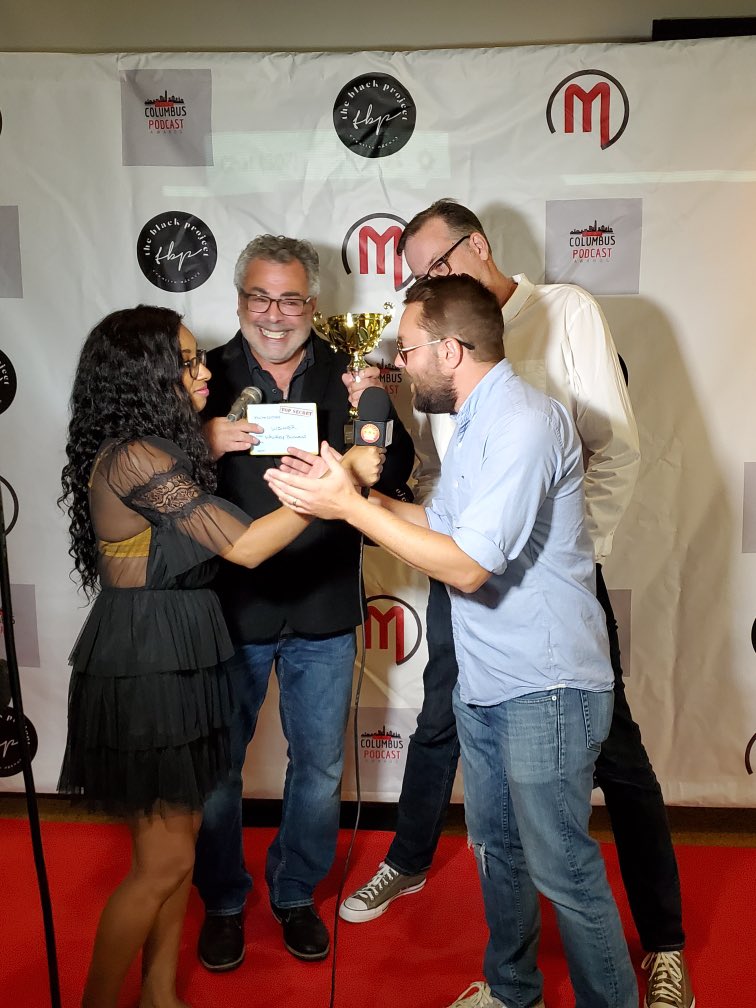 whiskeybizshow's tweet photo. We won! Not only our category but also Podcast of the Year. Thank you Columbus Podcast Awards and congratulations to my producers Greg Hansberry and John Whitney. Not possible without them! https://t.co/uEWGbp9wNN
