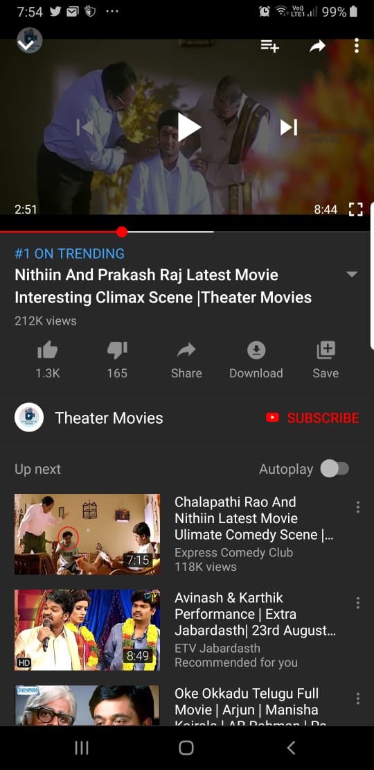 actor_nithiin's tweet photo. Gm all..Woke up to this!! Lol I was shocked n surprised to see it when my friend sent me this 😂 one of my favorite scene from #Dil movie is trending on #1 😂🙏 #vinayakgaru ⁦@prakashraaj⁩ sir.. https://t.co/vHisc7rnrU