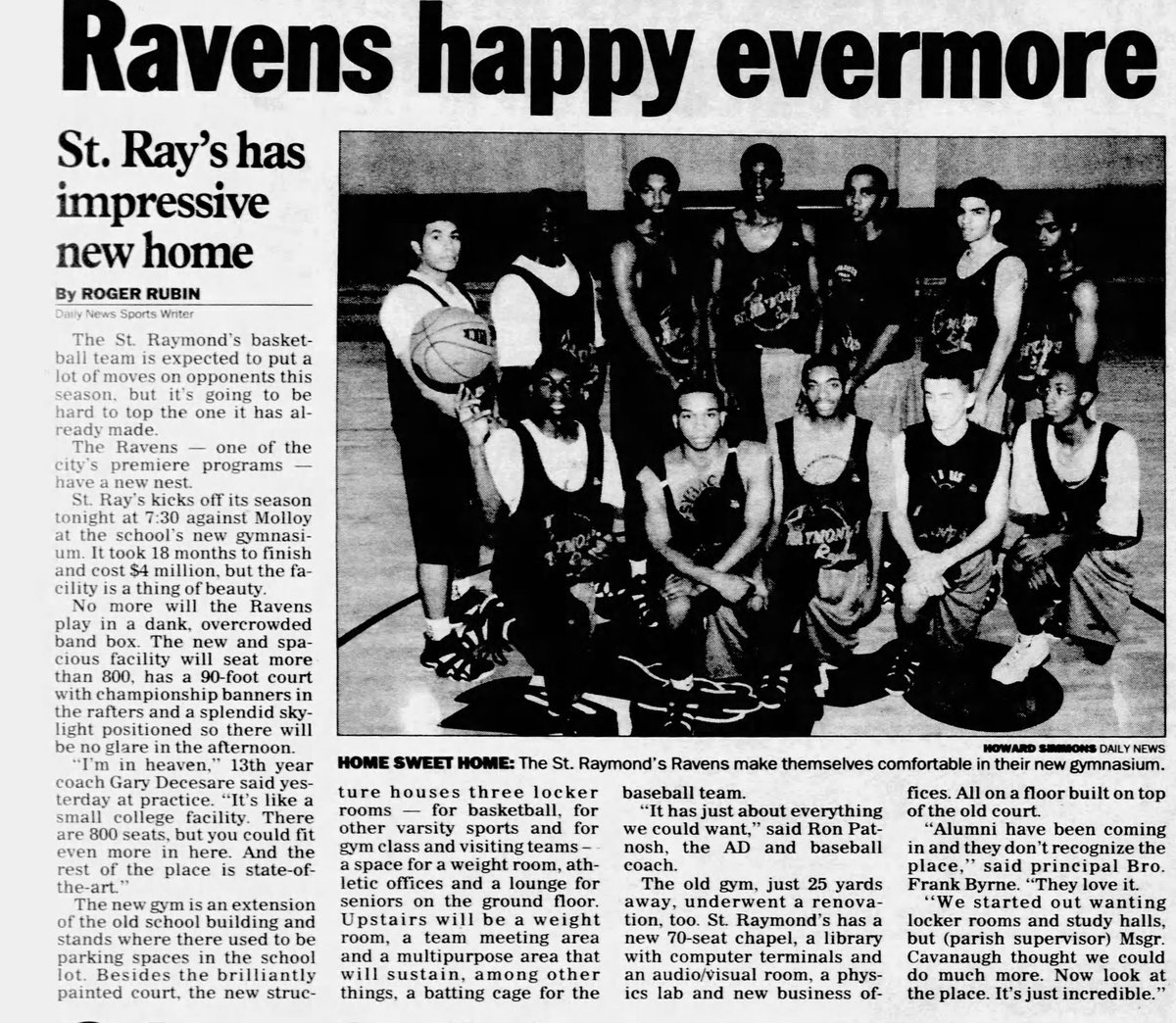 daves_joint's tweet photo. #Flashback Dec. 5th, 1997. @StRaysAthletics debuts in the newly-renovated gym, which cost $4 million to be built. 22 years later, the Ravens Nest is still beautiful as it was the day it opened. https://t.co/3JZGwWtELn