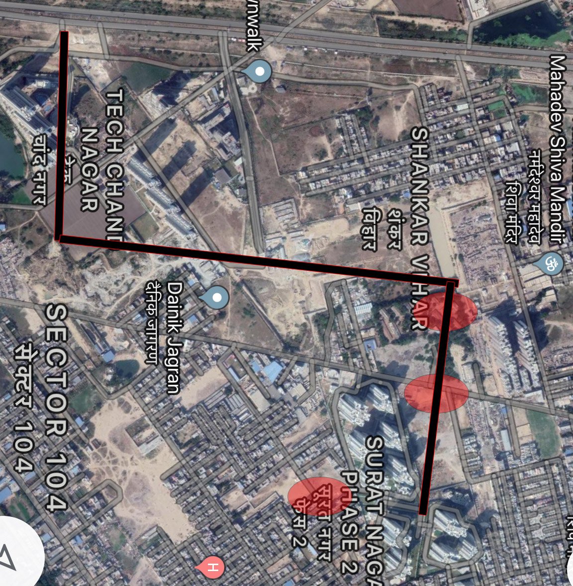 varunbajla's tweet image. Thank you Sir @mukki181 for prompt action. While construction was stopped at one plot on 24m road Sec 104 #DwarkaExpressway there is still construction at other plots blocking the 24m road. Highlighting same below. Kindly look into the same @abhishekbehl 
hindustantimes.com/cities/constru…