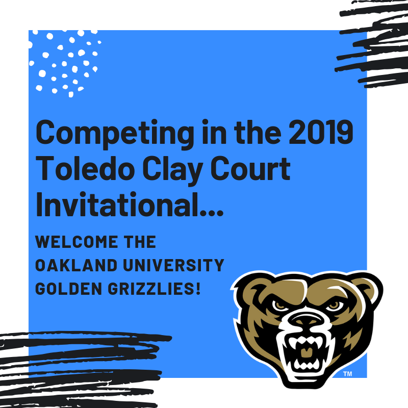TOLClubTennis's tweet photo. TEAM ANNOUNCEMENT: We are happy to announce last year’s runner-up, Oakland University, (@OU_TennisClub) will be competing in the 2019 Toledo Clay Court Invitational on October 11-13. 

To sign your club team up simply visit https://t.co/RvAbyV1Eqf https://t.co/3pGPlcCcTY