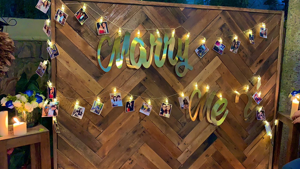 SofiaSchoenherr's tweet photo. What a day 🥺: Le ayude a mi cuñado a organizar esta sorpresa💍♥️ https://t.co/C9lCvrZkpo