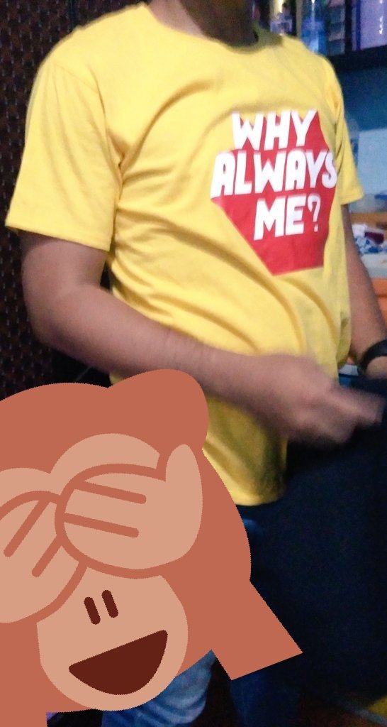 DoPamelaMay's tweet photo. My hubby wearing Why Always Me shirt from @Chogiwow_shoppe . Thanks for this beautiful creation Mrs. Park @tsanyeolk . And it's so nice to finally meet you last #EXplOrationinManilaDay2 . Till our next transaction!

#Chogiwow_Feedbacks #AlwaysForEXO @Chogiwow_shoppe https://t.co/Om1yv4C4k9