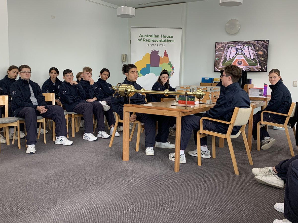 MsKayTa's tweet photo. Learning how Parliament works at Parliament House in Canberra. #HCCEllenbrook https://t.co/gp6BYedIjr
