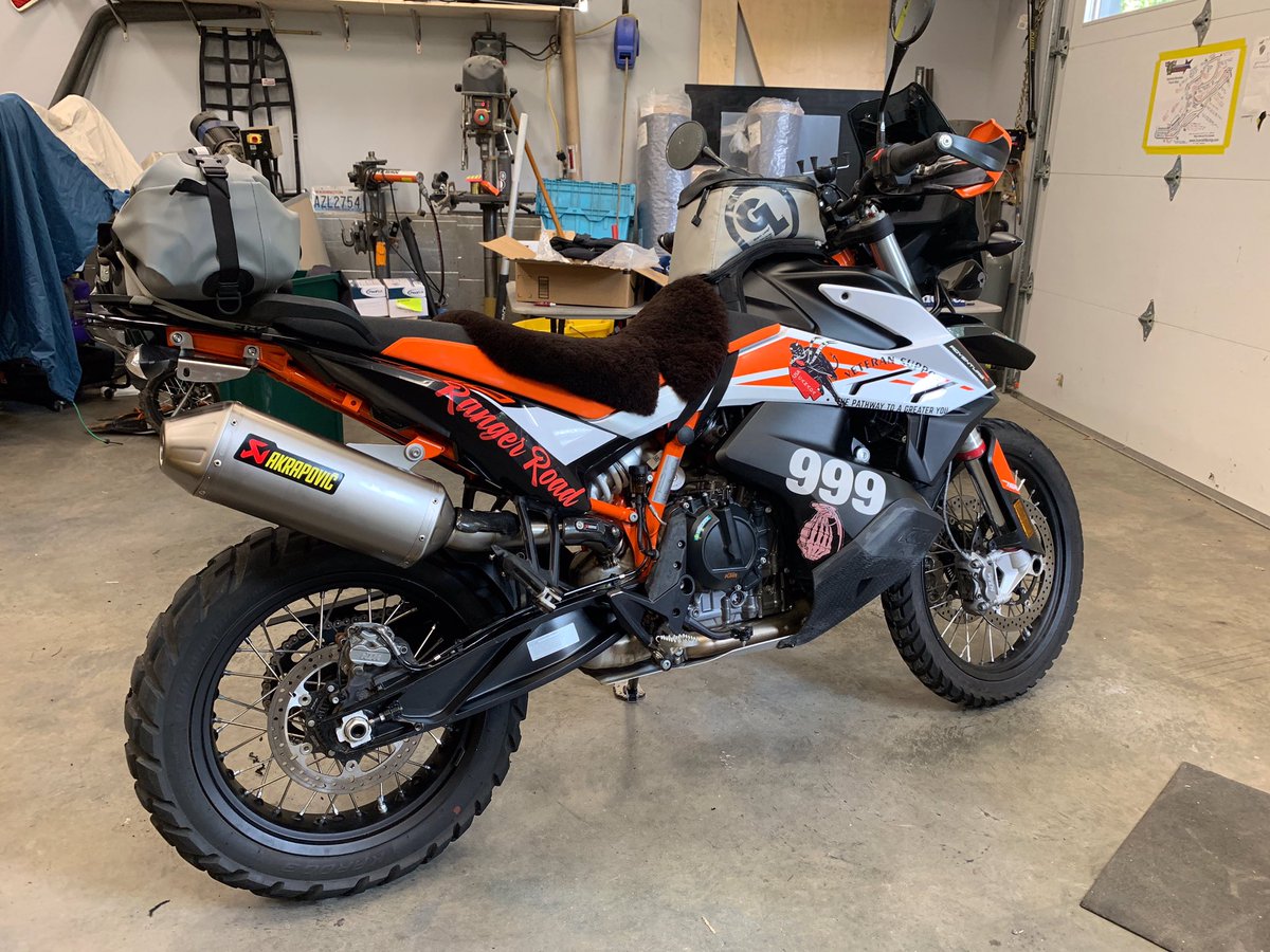 RangerRoad's tweet photo. Meet our RR Welding Team 🙌🏻 Jay St Claire & Son. You’ll see this badass #RangerRoad KTM Adventure Bike at #FreedomJump2019 https://t.co/q24POnWcfl