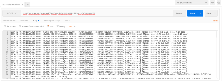 ycrash_rca's tweet photo. Based on the #JVM version JVM vendor, GC algorithm and few other settings, GC log format changes. Thus, today the world has ended up with several #GClogformats.
How to invoke #GarbageCollectionlog standardization API? POSTing #GClogs through PostMan plugin.//ow.ly/dD4b30phCXA https://t.co/RRz1CDQXy7