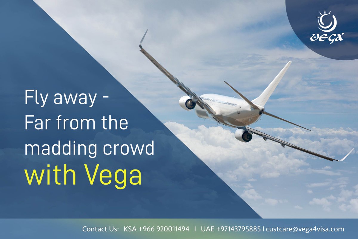 Vega4Visa's tweet photo. Fly away Far from the madding crowd with Vega

#Visa_Form_Filling📄 
#Ticket_Booking ✈️

✔️ #KSA : +966 920011494

✔️ #UAE : +971 050-2277813/ 04-3795885

#Vega4Visa #services #passport #travel #Fly #madding #crowd https://t.co/85ERgYkUm1