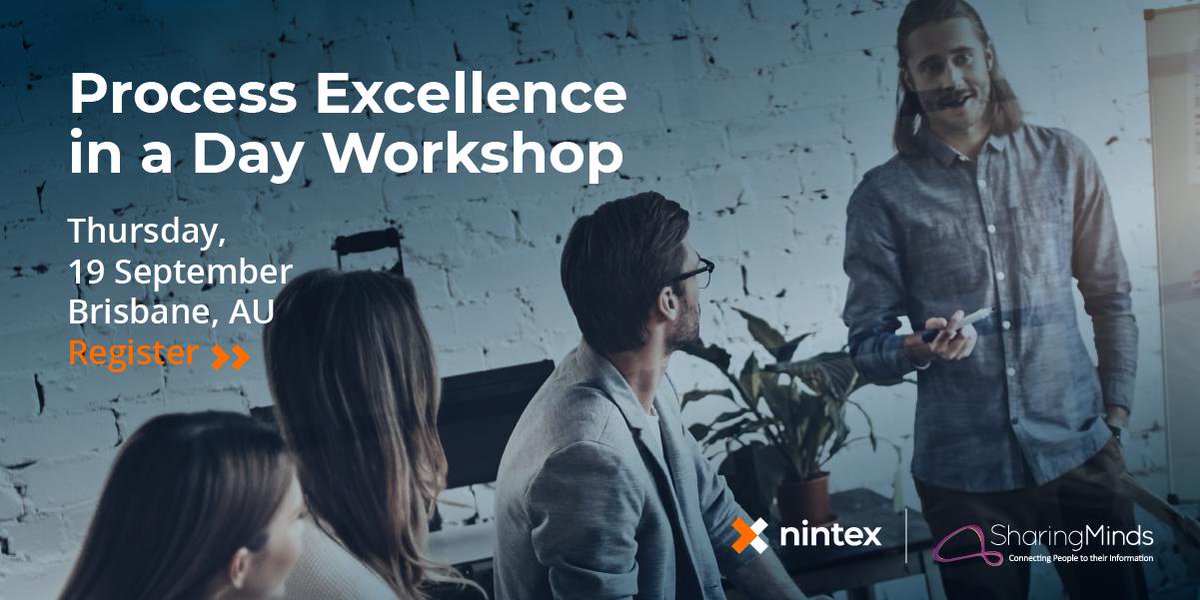SharingMinds's tweet photo. Join #SharingMinds and @Nintex on Thurs 19 Sept for a 4hr workshop where you will receive hands-on training to help you start managing &amp; automating one of your organisation’s processes. Seats are strictly limited, register now to secure your spot! https://t.co/3PnLrwjgGU https://t.co/8XlJ368fwn