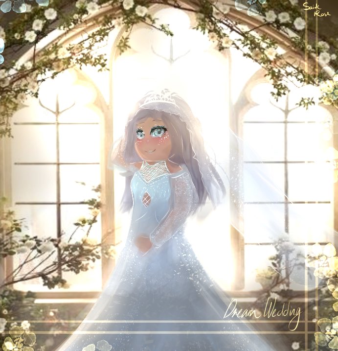 Kact On Twitter Dream Wedding I Uh Somehow Made The Bride Chubbier In The Edit Lmao But Still Really Happy W The Result Nonetheless Second Pic Is Original Tags Rh Rhedit - roblox cute wedding dress