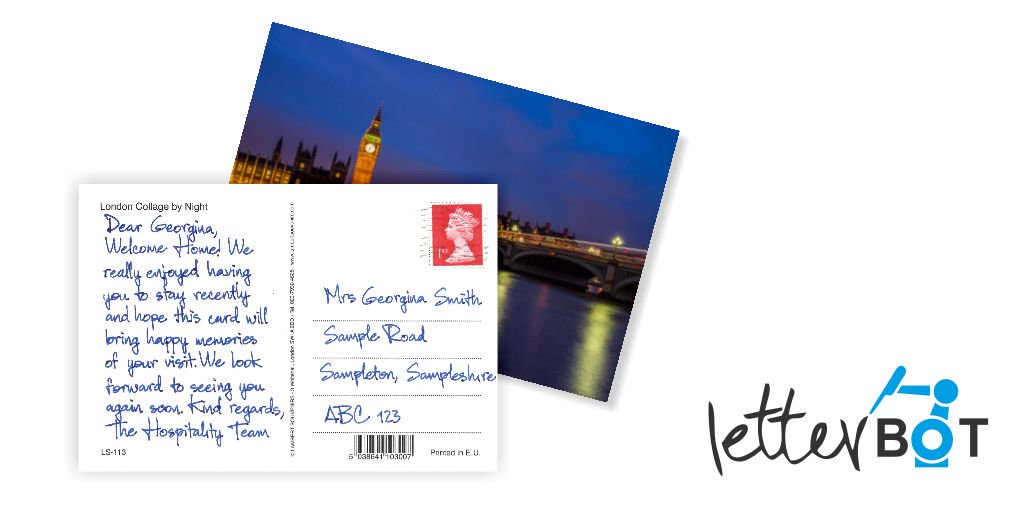 LetterBotUk's tweet photo. Here's a simple tip to significantly improve open rates: Use a handwritten address or handwritten postcard for your next mailing and get the results that you're looking for.  Ask for your free sample here: https://t.co/m8FSVON4FR #Marketing #LetterBot https://t.co/k7J1IFB3NJ
