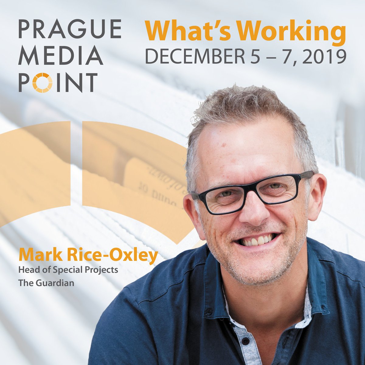 MediaPrague's tweet photo. Mark Rice-Oxley is the Head of Special Projects at @guardian . His project, The Upside, focuses on optimism and solutions and won #FutureOfJournalism Global Award by @ConstructiveIn and @soljourno. 

Mark will speak at the next #PragueMediaPoint #SolutionsJournalism https://t.co/OwOUB5UZ5a