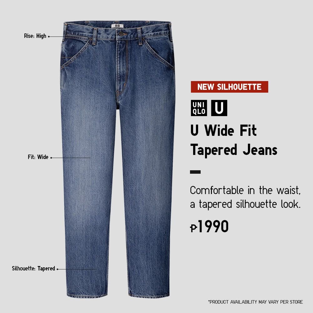 wide tapered jeans