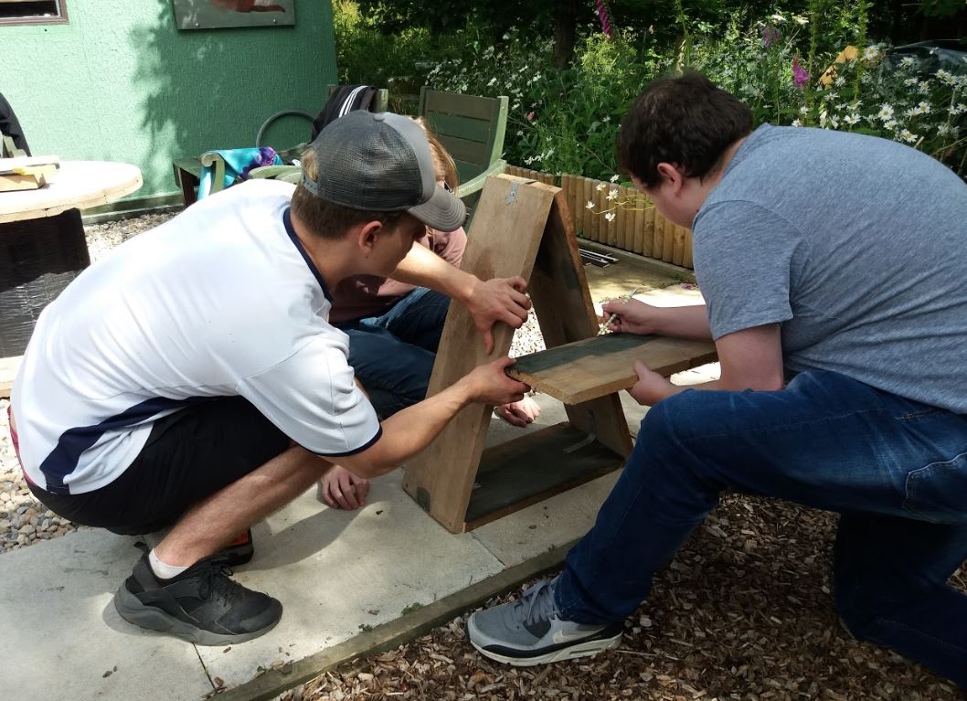NlandFRS's tweet photo. What do you think of our bug hotel?
Our Prince's Trust students made it during their community project at Clark's Bog Nature Reserve in Morpeth. Peter, the owner of Clark's Bog donated the materials the bug hotel is in our garden at West Hartford HQ.
#PrincesTrustProgramme https://t.co/FrFkePXQqw