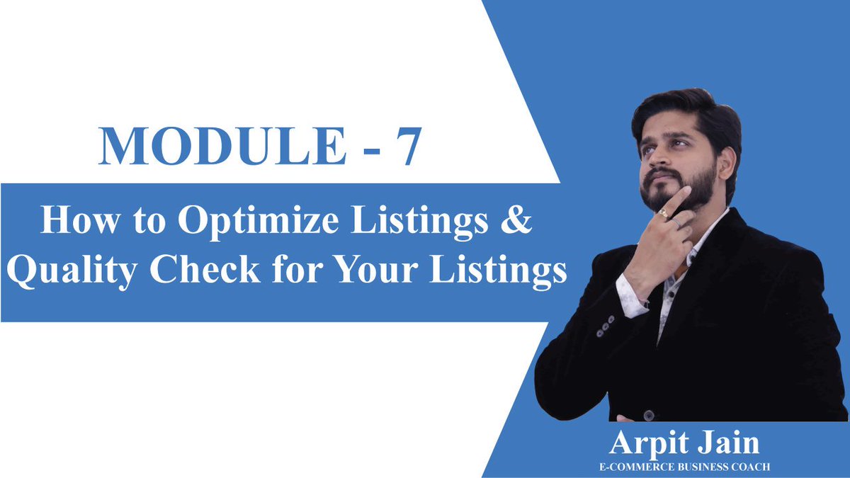 Hey Guys,

We have released the 7th Module of Free E-Commerce Seller Training on YouTube.

➡️ Go watch our 7th video here:
youtu.be/OzjkWI1RGQc

➡️ Don't forget to subscribe to our channel:
youtube.com/channel/UCCEop……

More videos coming your way! Happy Selling.