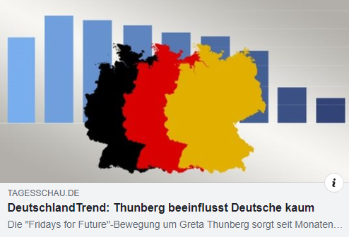 DerGraslutscher's tweet image. Eine einzelne Schwedin beeinflusst laut Umfrage 24% der Deutschen und die @tagesschau Tagesschau nennt das "kaum Einfluss". Mir fallen jetzt wenige andere Personen ein, die ohne Deutschkenntnisse innerhalb von einem Jahr politischen Einfluss auf 20 Millionen Deutsche erwirkten.