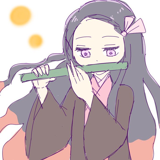 フッピー🐟さんがTwitterに投稿した竈門禰豆子(鬼滅の刃)のイラスト。