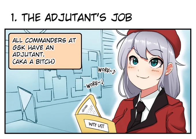 #GirlsFrontline The Adjutant's Job by @SD_BigPie

Translation by Corsage
Typesetting by myself 