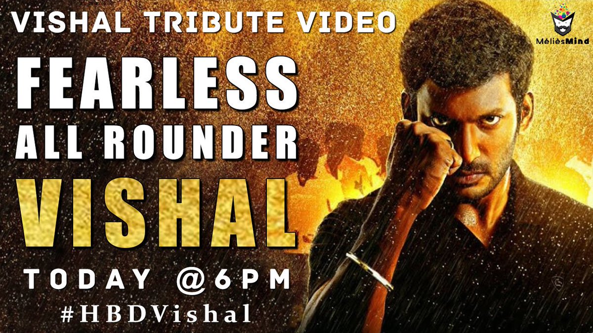 meliesmind's tweet photo. Wow🥰Our next tribute video for the #FearlessallRounder #Vishal @VishalKOfficial 
#HBDVishal @VffVishal @rajakumaari @AnjanaVJ @onlynikil @johnsoncinepro @SenthilraajaR #HappyBirthdayVishal @Karthi_Offl @arya_offl @Samanthaprabhu2 @khushsundar @Actorjiiva @sooriofficial @ihansika https://t.co/HLztgZJr1z