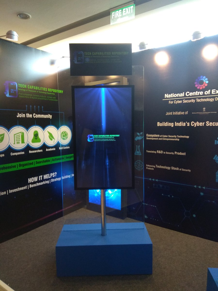 DSCI_Connect's tweet image. DSCI #ProjectsShowcase at @nasscom #NATC2019. Digitally experience two of DSCI key projects #TechRepository &amp;amp; #NationalCentreofExcellence at our Digital Experience Booth at Nasscom Annual Technology Conference 2019 (26-27th August 2019| Leela Gurugram). Meet us at Booth No: 9